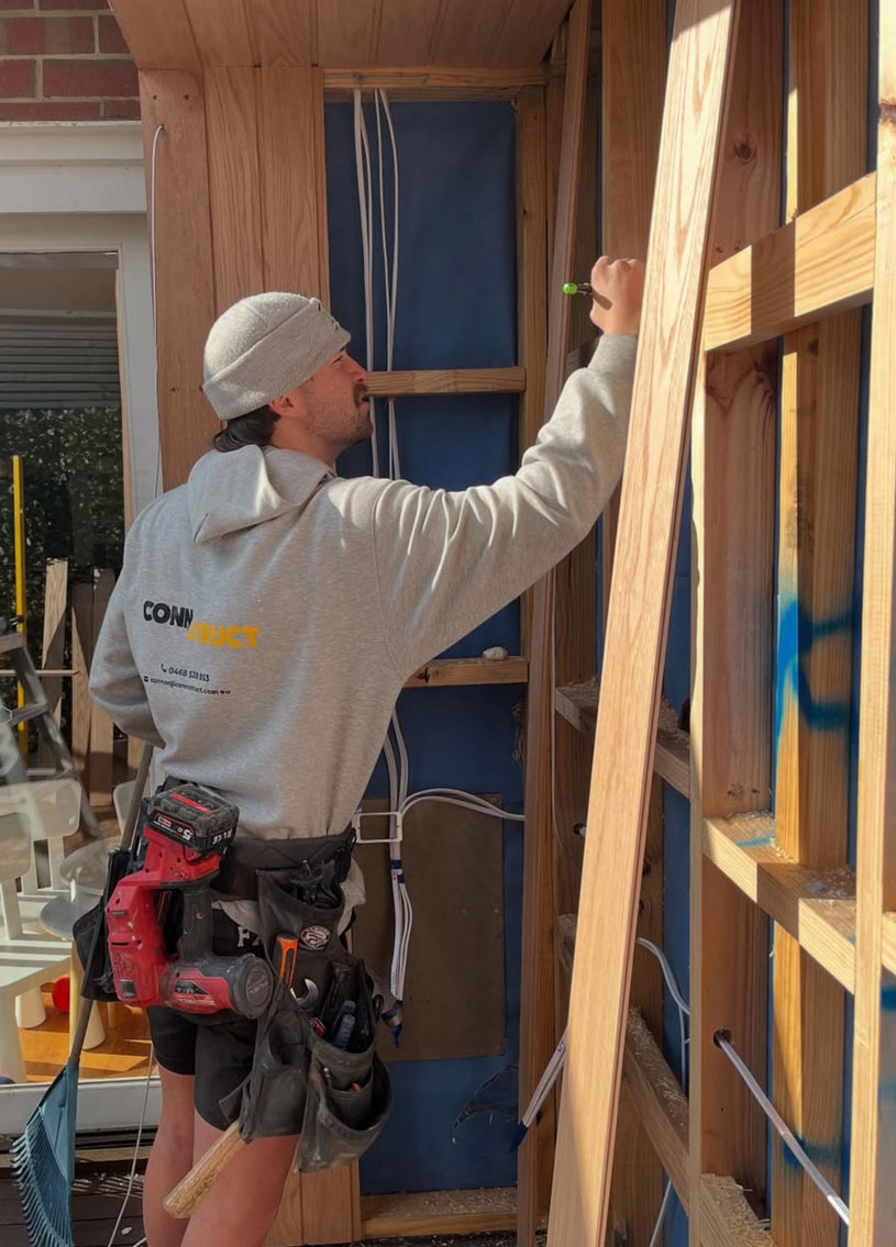 Get in touch with Connor at Connstruct Carpentry