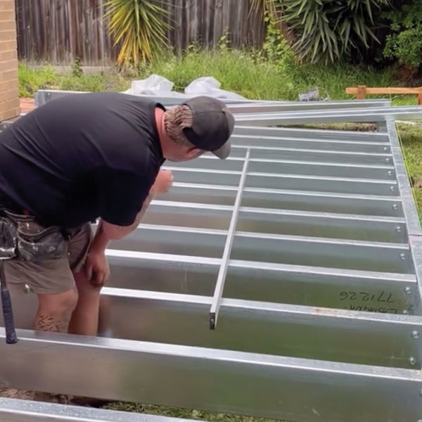 construcing a deck in Ringwood