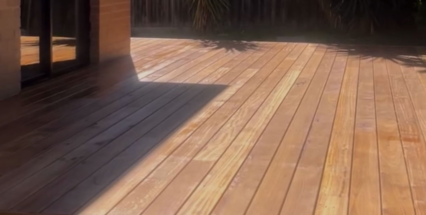 deck extension at existing property